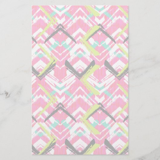 Papeterie Motif Zag rose main (Devant)