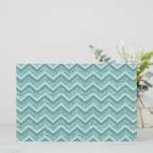 Papeterie Motif ZigZag Parties scintillant Turquoise (Debout devant)