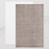 Papeterie Motifs de cru de toile de jute de toile (Devant / Derrière)