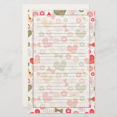 Papeterie Motifs pour le jour de mère (Devant / Derrière)