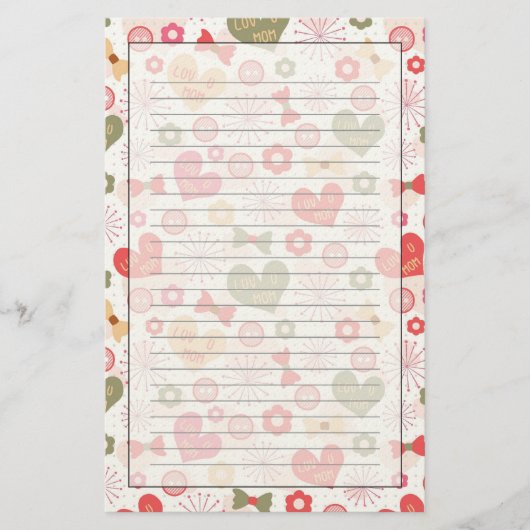 Papeterie Motifs pour le jour de mère (Devant)
