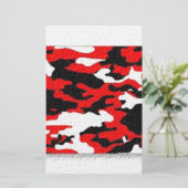 Papeterie Motifs rouges de camouflage (Debout devant)