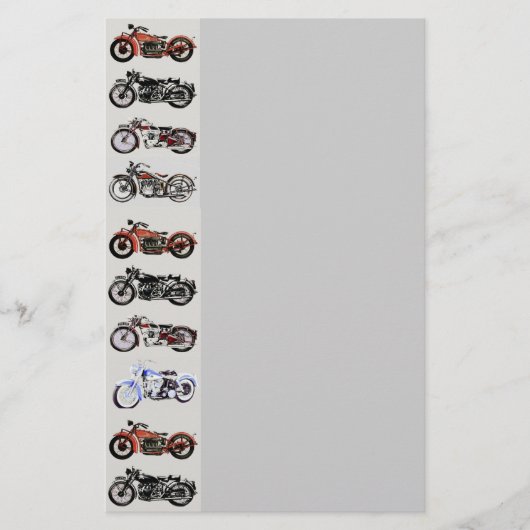 Papeterie MOTOCYCLES vintages (Devant)