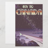 Papeterie Mouche vers le Canada (Devant / Derrière)