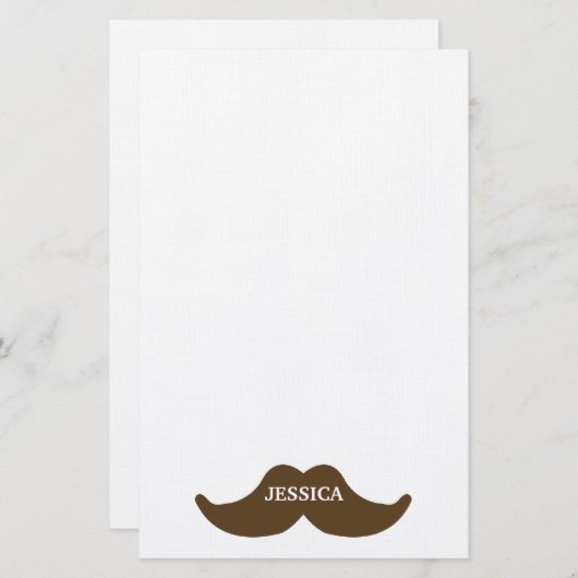 Papeterie Moustache (Devant / Derrière)