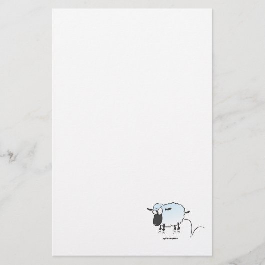 Papeterie mouton de dessin animé sautant mignon et idiot (Devant)