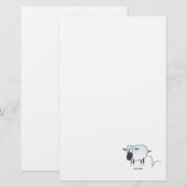 Papeterie mouton de dessin animé sautant mignon et idiot (Devant / Derrière)