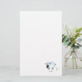 Papeterie mouton de dessin animé sautant mignon et idiot (Debout devant)