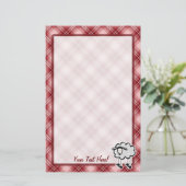 Papeterie Moutons rouges de plaid (Debout devant)