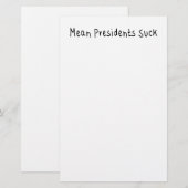 Papeterie Moyenne des présidents Suck (Devant / Derrière)