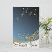 Papeterie Musique dans l'air Merci Notes (Debout devant)