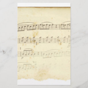 Papeterie Musique de feuille antique