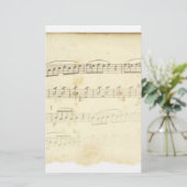 Papeterie Musique de feuille antique (Debout devant)