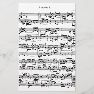 Papeterie Musique de feuille par Bach