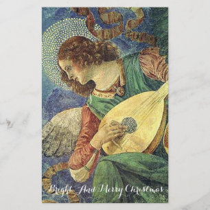 Papeterie MUSIQUE FABRIQUANT NOËL ANGEL Lute Joueur