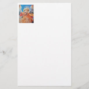 Papeterie MUSIQUE FAISANT DE NOËL ANGEL blanc