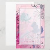 Papeterie Musique intérieure - Croquis floral (Devant / Derrière)