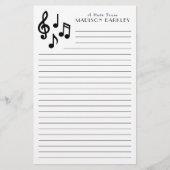 Papeterie Musique Note Professeur de musicien (Devant)