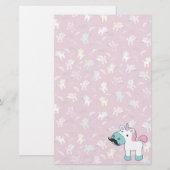 Papeterie Mustachio Unicornio (Devant / Derrière)