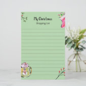 Papeterie My Christmas Shopping List (Debout devant)