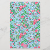 Papeterie Nantucket Preppy Palm Beach Motif Monogrammé (Dos)