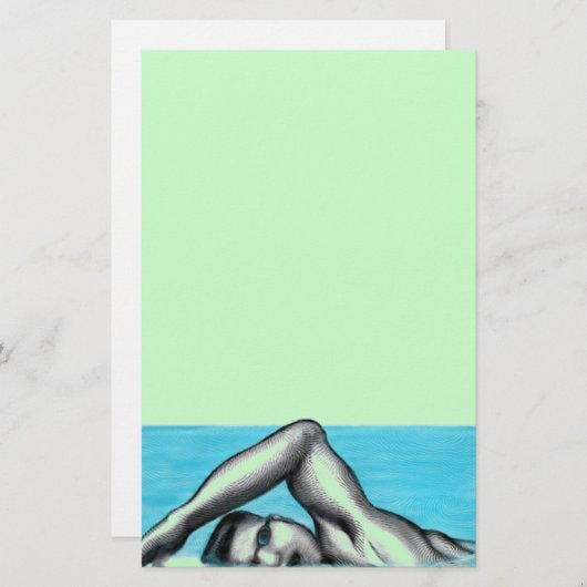 Papeterie Natation Séquence libre de nage (Devant / Derrière)