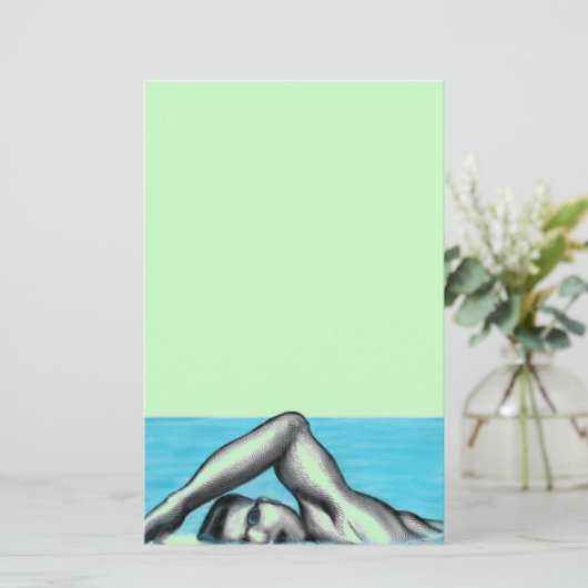 Papeterie Natation Séquence libre de nage (Debout devant)