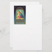 Papeterie Nativité Mary tenant le bébé Jésus (Devant / Derrière)