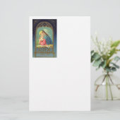 Papeterie Nativité Mary tenant le bébé Jésus (Debout devant)