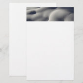 Papeterie Nature Abstraite des monticules de neige mousseuse (Devant / Derrière)