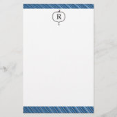 Papeterie nautique décorée d'un monogramme (Devant)