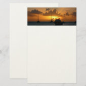 Papeterie Navires et Sunset Tropical Seascape (Devant / Derrière)