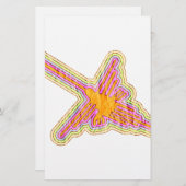 Papeterie Nazca Lignes Colibri Avec Effet Papier Rincé (Devant / Derrière)