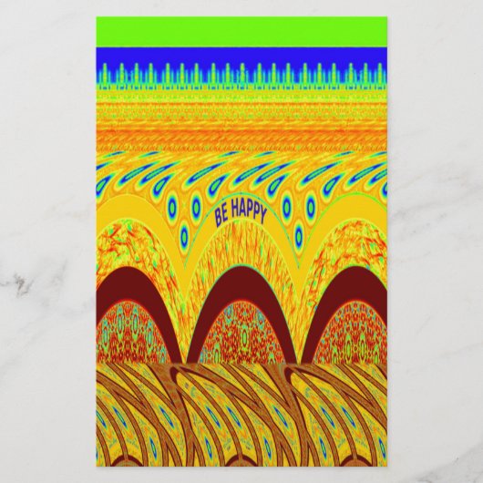 Papeterie Ne vous inquiétez pas être heureux Art Design (Devant)