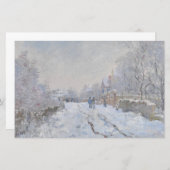Papeterie Neige à Argenteuil (par Claude Monet) (Devant / Derrière)