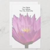 Papeterie Nénuphar pourpre Lotus (Devant / Derrière)