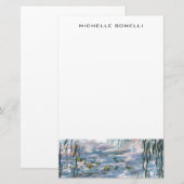 Papeterie Nénuphars de Monet Professionnel Minimaliste (Devant / Derrière)