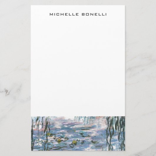 Papeterie Nénuphars de Monet Professionnel Minimaliste (Devant)