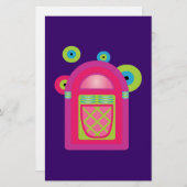 Papeterie Neon Jukebox (Devant / Derrière)