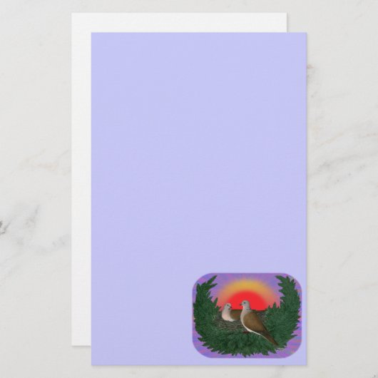 Papeterie Nesting Doves (Devant / Derrière)