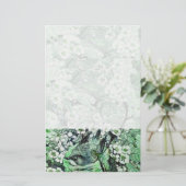 Papeterie NID D'OISEAU, vert blanc (Debout devant)