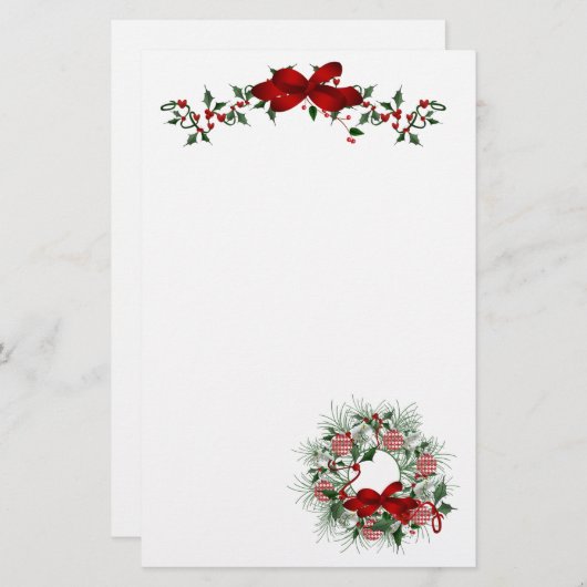 Papeterie Noël (Devant / Derrière)