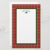 Papeterie Noël coloré Plaid Personnalisé (Devant / Derrière)