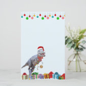 Papeterie Noël de Dinosaur (Debout devant)