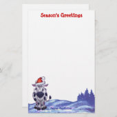 Papeterie Noël de la vache (Devant / Derrière)