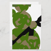 Papeterie noël de l'armée de neige (Devant / Derrière)