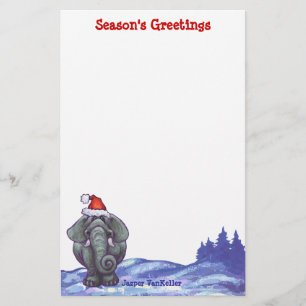 Papeterie Noël des éléphants