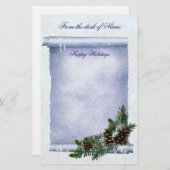 Papeterie Noël des Fêtes stationnaires (Devant / Derrière)