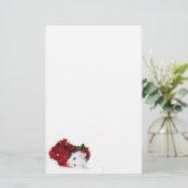 Papeterie Noël du chat blanc (Debout devant)