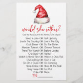 Papeterie Noël Elle Plairait Baby shower Jeu (Devant)